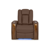 Monaco Italian Leather Home Theater Seating Single Recliner