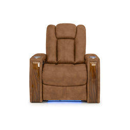 Monaco Italian Leather Home Theater Seating Single Recliner
