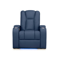 Serenity Italian Leather Home Theater Seating Single Recliner