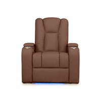 Serenity Italian Leather Home Theater Seating Single Recliner