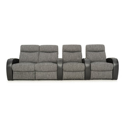 Rialto Italian Leather & Fabric Home Theater Seating