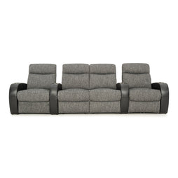 Rialto Italian Leather & Fabric Home Theater Seating