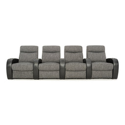 Rialto Italian Leather & Fabric Home Theater Seating