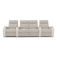 Rialto Italian Leather & Fabric Home Theater Seating