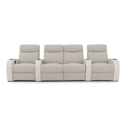 Rialto Italian Leather & Fabric Home Theater Seating