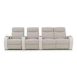 Rialto Italian Leather & Fabric Home Theater Seating