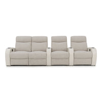 Rialto Italian Leather & Fabric Home Theater Seating