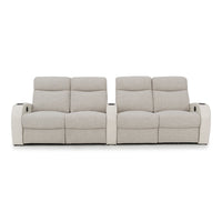 Rialto Italian Leather & Fabric Home Theater Seating