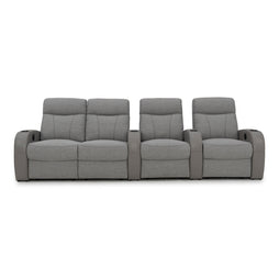 Rialto Italian Leather & Fabric Home Theater Seating
