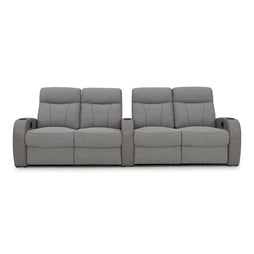Rialto Italian Leather & Fabric Home Theater Seating