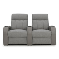 Rialto Italian Leather & Fabric Home Theater Seating