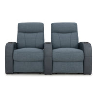 Rialto Italian Leather & Fabric Home Theater Seating