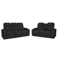 Seatcraft Concerto Heat & Massage Sofa & Loveseat, Italian Leather, Powered Headrest, Powered Lumbar, Power Recline