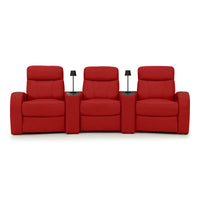 Rialto Italian Leather Wedge Console Table Home Theater Seating