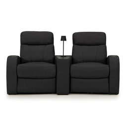 Rialto Italian Leather Wedge Console Table Home Theater Seating