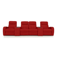 Rialto Italian Leather Console Table Home Theater Seating