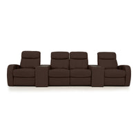 Rialto Italian Leather Console Table Home Theater Seating