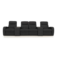 Rialto Italian Leather Console Table Home Theater Seating