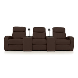 Rialto Italian Leather Console Table Home Theater Seating