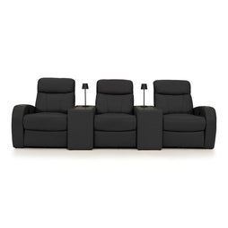Rialto Italian Leather Console Table Home Theater Seating