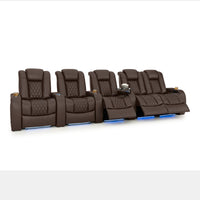 Diamante Italian Leather Zero Gravity Home Theater Seating