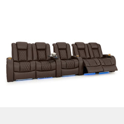 Diamante Italian Leather Zero Gravity Home Theater Seating
