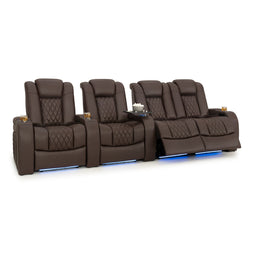 Diamante Italian Leather Zero Gravity Home Theater Seating