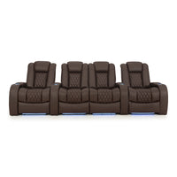 Diamante Italian Leather Zero Gravity Home Theater Seating
