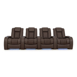 Diamante Italian Leather Zero Gravity Home Theater Seating