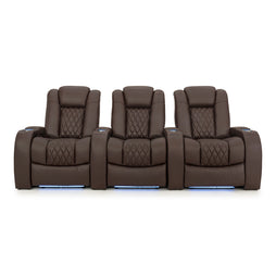 Diamante Italian Leather Zero Gravity Home Theater Seating