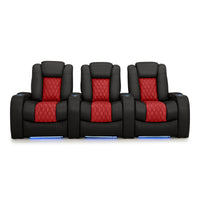 Diamante CoolZeroᵀᴹ Italian Leather Two-Tone Home Theater Seating