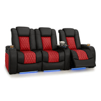Diamante CoolZeroᵀᴹ Italian Leather Two-Tone Home Theater Seating