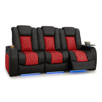 Diamante CoolZeroᵀᴹ Italian Leather Two-Tone Home Theater Seating
