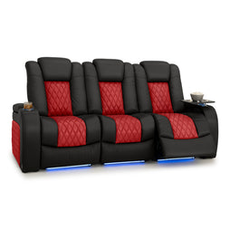Diamante CoolZeroᵀᴹ Italian Leather Two-Tone Home Theater Seating