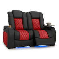 Diamante CoolZeroᵀᴹ Italian Leather Two-Tone Home Theater Seating