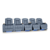 Diamante Italian Leather Zero Gravity Home Theater Seating