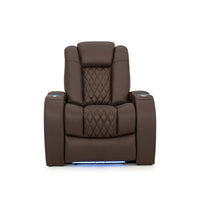 Diamante CoolZeroᵀᴹ Italian Leather Home Theater Seating Single Recliner