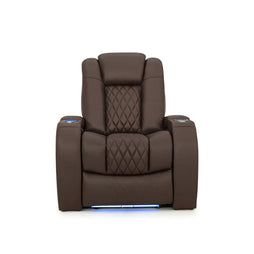 Diamante CoolZeroᵀᴹ Italian Leather Home Theater Seating Single Recliner