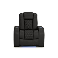 Diamante CoolZeroᵀᴹ Italian Leather Home Theater Seating Single Recliner