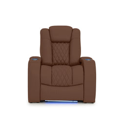 Diamante CoolZeroᵀᴹ Italian Leather Home Theater Seating Single Recliner