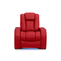 Diamante CoolZeroᵀᴹ Italian Leather Home Theater Seating Single Recliner