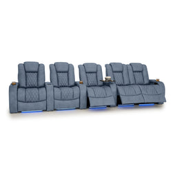 Diamante Italian Leather Zero Gravity Home Theater Seating