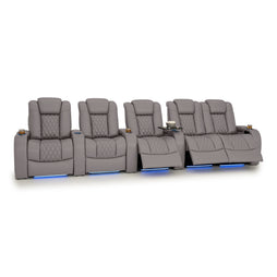 Diamante Italian Leather Zero Gravity Home Theater Seating