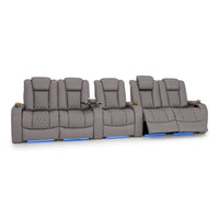 Diamante Italian Leather Zero Gravity Home Theater Seating