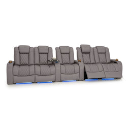 Diamante Italian Leather Zero Gravity Home Theater Seating