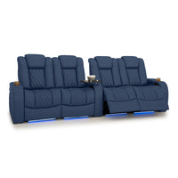 Diamante Italian Leather Zero Gravity Home Theater Seating