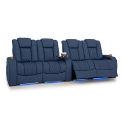 Diamante Italian Leather Zero Gravity Home Theater Seating
