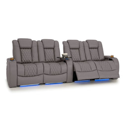 Diamante Italian Leather Zero Gravity Home Theater Seating