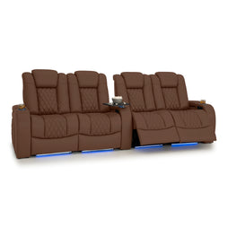 Diamante Italian Leather Zero Gravity Home Theater Seating