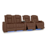Diamante Italian Leather Zero Gravity Home Theater Seating